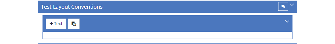 Design Considerations - Test Layout Conventions