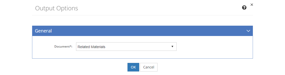 Departments, Initiative Locations, and Customization > Lists Output Options - General Tab
