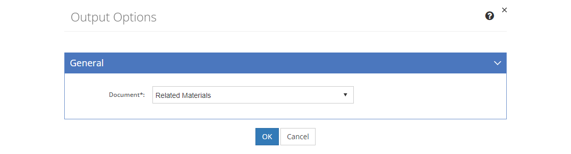 Resources Output Options