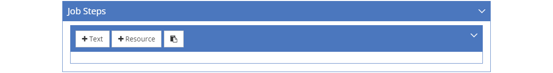 Performance Job Sheet - Job Steps Tab