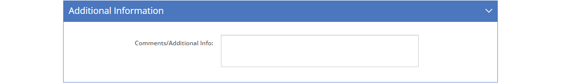 User Detail Screen - Additional Information Tab