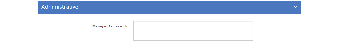 User Detail Screen - Administrative Tab