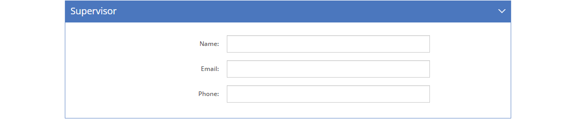 User Detail Screen - Supervisor Tab